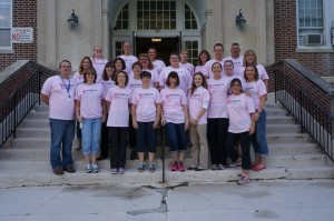 Just a few of the staff who were wearing pink.... like a boss! 
